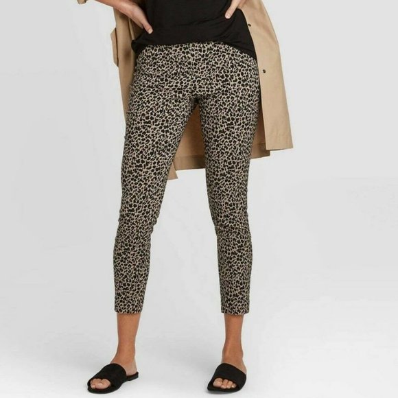 Animal Print High-Rise Skinny Ankle Length Pants - Picture 3 of 4